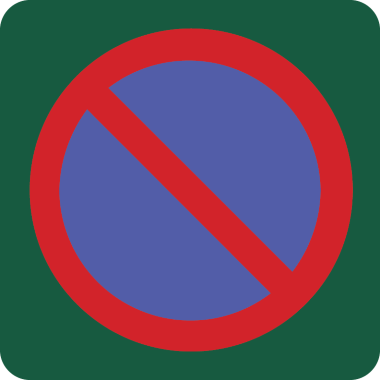 Parkering forbudt Naturstyrelsens skilt