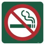 Rygning forbudt skilt - Naturstyrelsen