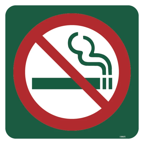 Rygning forbudt skilt - Naturstyrelsen