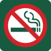 Rygning forbudt Naturstyrelsens skilt
