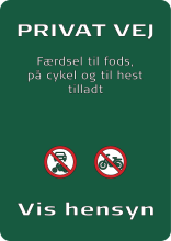 Privat 1 Naturstyrelsens skilte