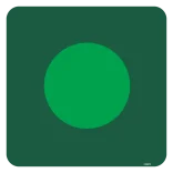 Grøn rute skilt - Naturstyrelsen