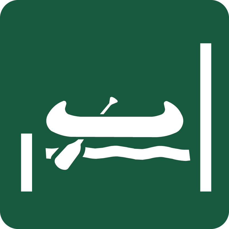 nssb9 - Kano- og kajaksluse Kano- og kajaksluse Naturstyrelsens skilt