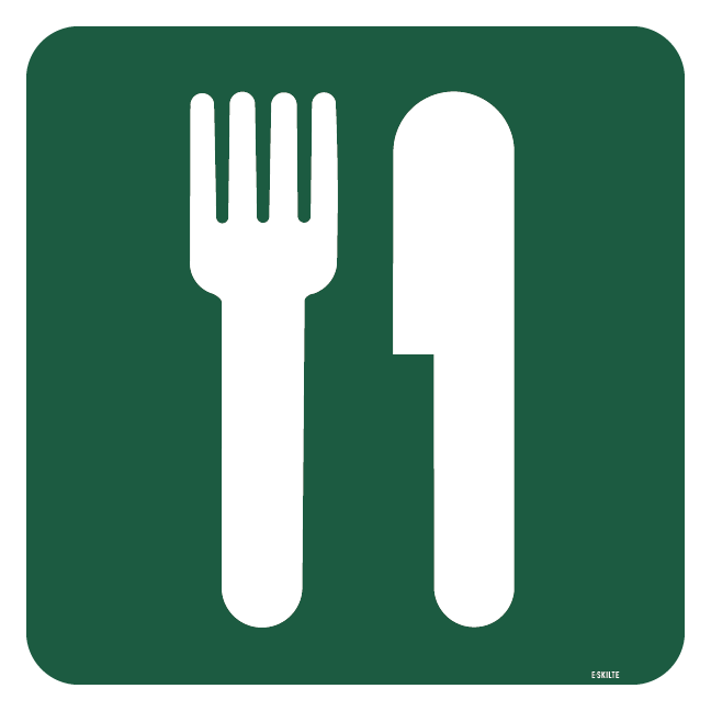 Restaurant-Kro skilt - Naturstyrelsen