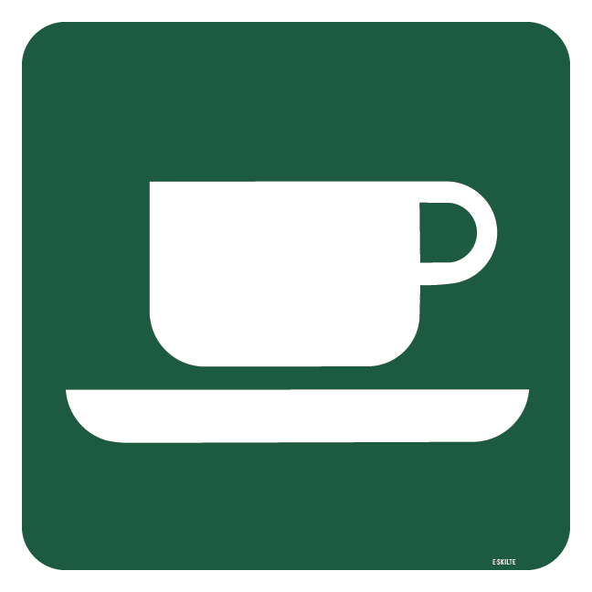 Café skilt - Naturstyrelsen