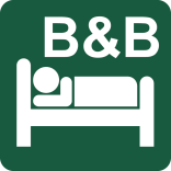 Bed & Breakfast Naturstyrelsens skilt