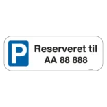 Parkerings skilt P indkøbsvogn skilt