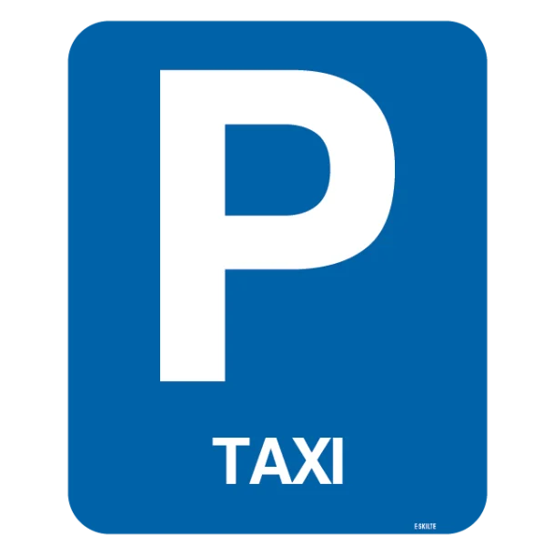 Parkerings skilt P Taxi skilt