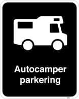 Autocamper parkeringsskilte