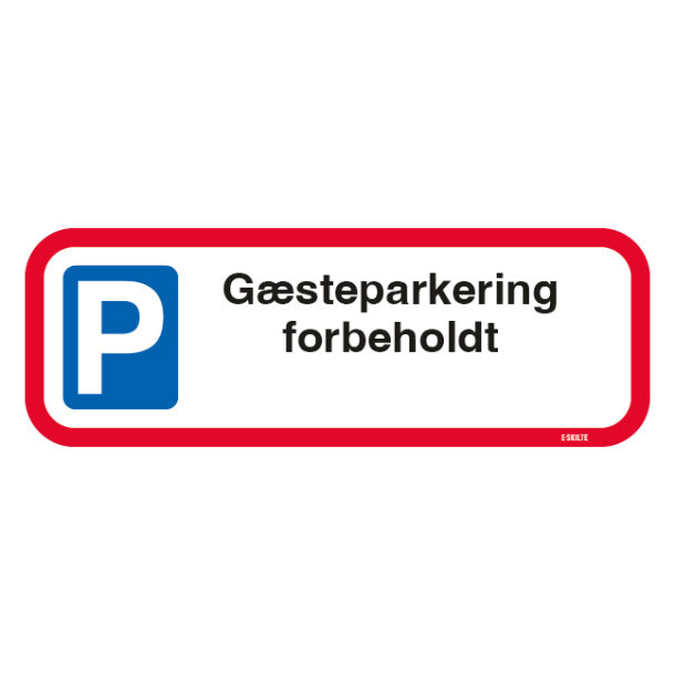 Parkering er forbeholdt beboere på dit vejnavn skilt