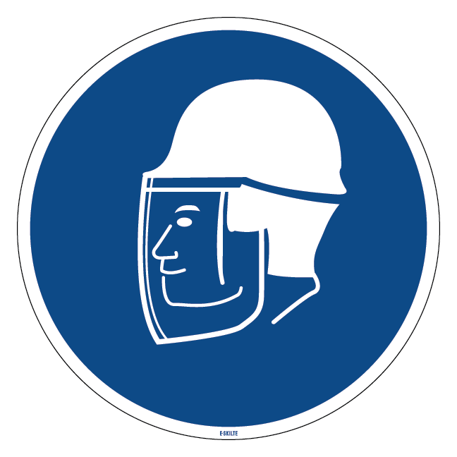 Ansigtsvisir påbudsskilt