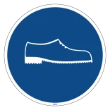 Sikkerhedssko påbudsskilt