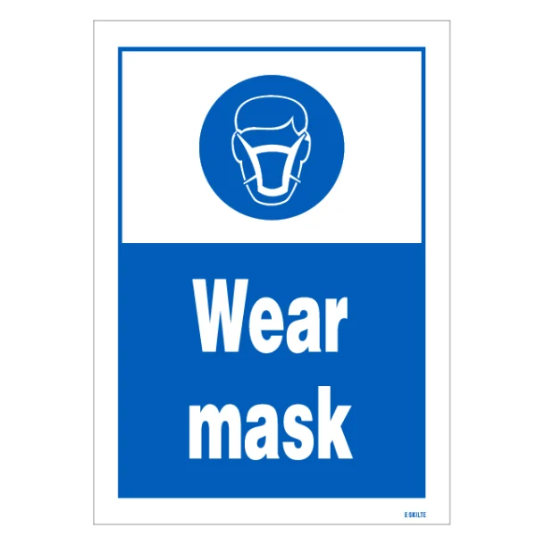 Wear Mask: Påbudsskilt