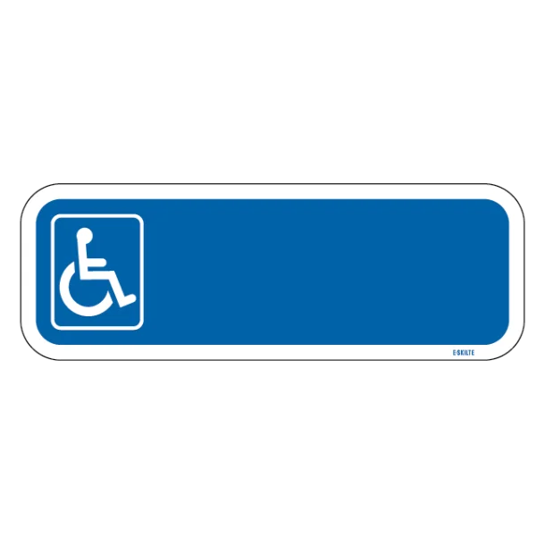 Parkeringsskilt – Handicapskilt med nummerplade / registeringsnummer