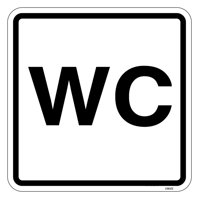 Piktogram WC. skilt