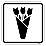 Blomster - Piktogram skilt