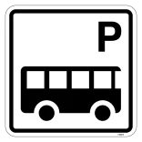 Bus P, piktogram skilt
