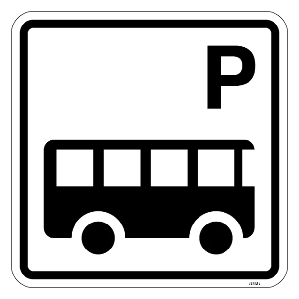 Bus P, piktogram skilt