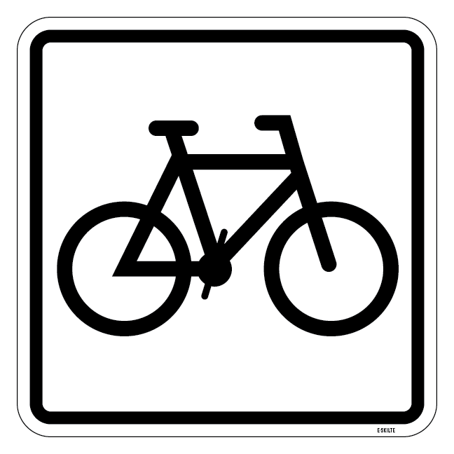 Cykel - piktogram skilt