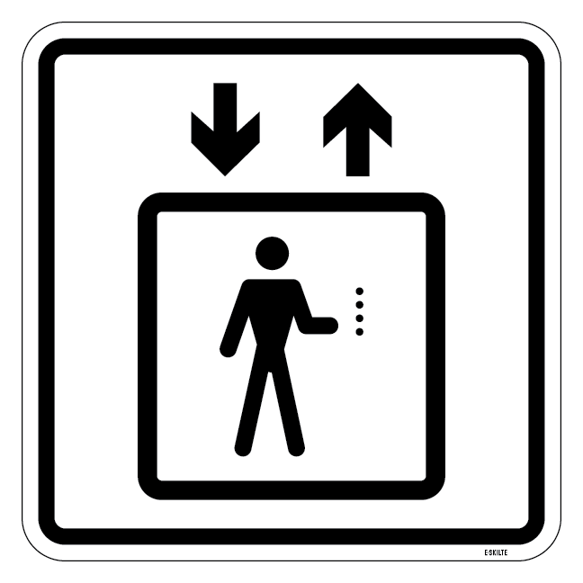 Elevator - piktogram skilt