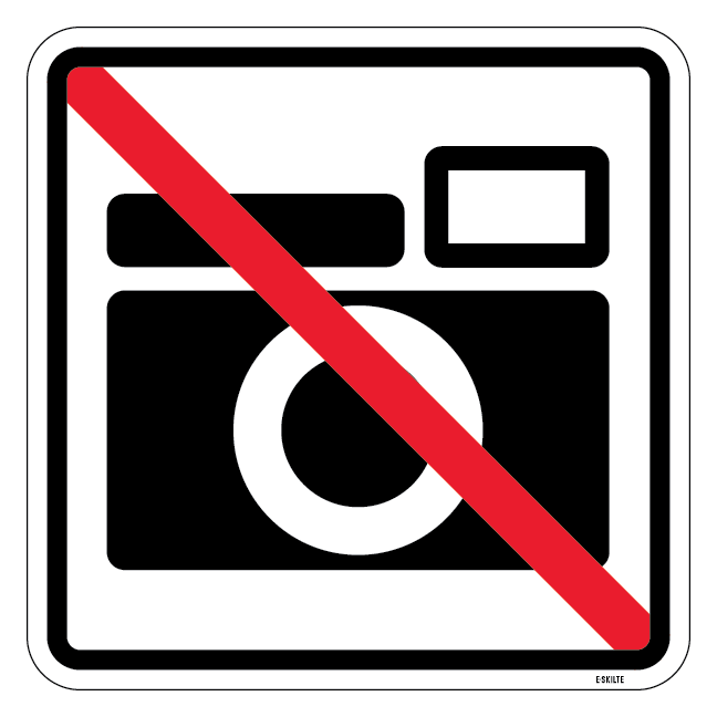 Foto forbud - piktogram skilt