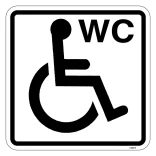 Handicap wc piktogram skilt