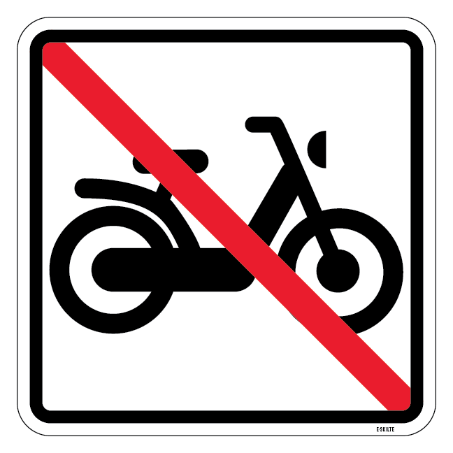 Knallert fb - piktogram skilt