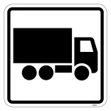 Lastbil - piktogram skilt