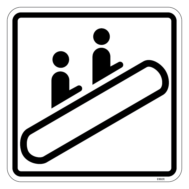 Rulletrappe - piktogram skilt