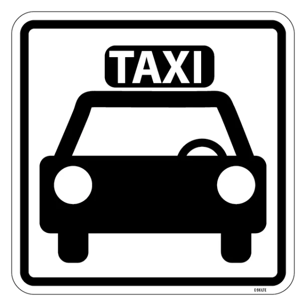Taxi - piktogram skilt