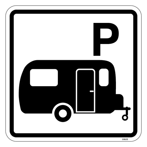 Campingvogn parkeringsskilt