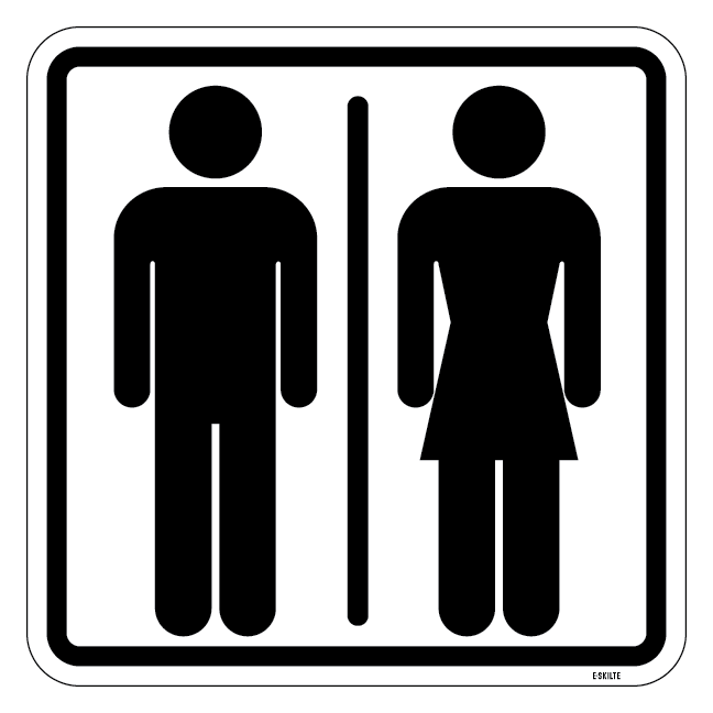 Mand Dame piktogram skilt