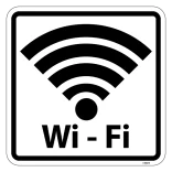 Wi-Fi piktogram. Piktogram skilt