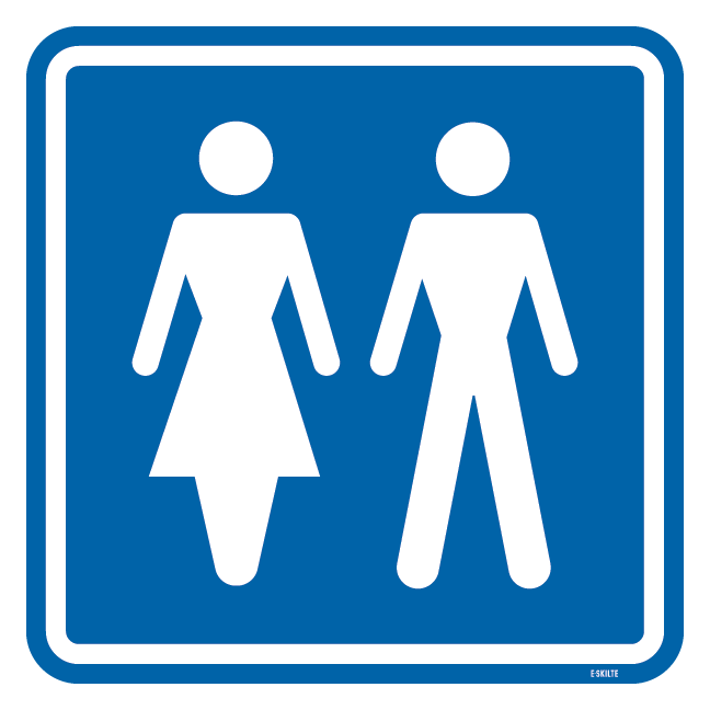 Damer Herre toilet piktogram skilt