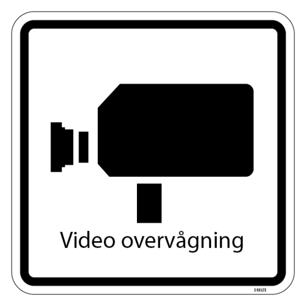 Video overvågning piktogram skilt
