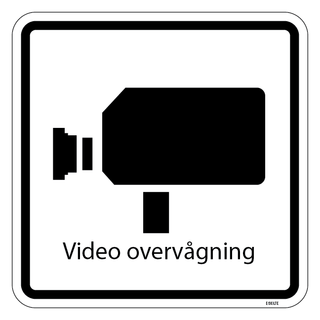 Video overvågning piktogram skilt