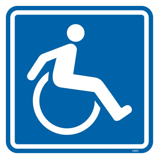 Handicap toilet piktogram skilt