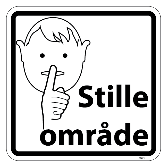 Stille område Skilt