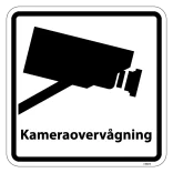 Kameraovervågning piktogram. skilt