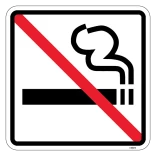 Rygning forbudt piktogram skilt