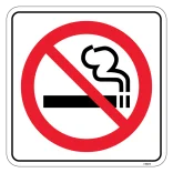 Rygning forbudt Rød forbud Piktrogram skilt