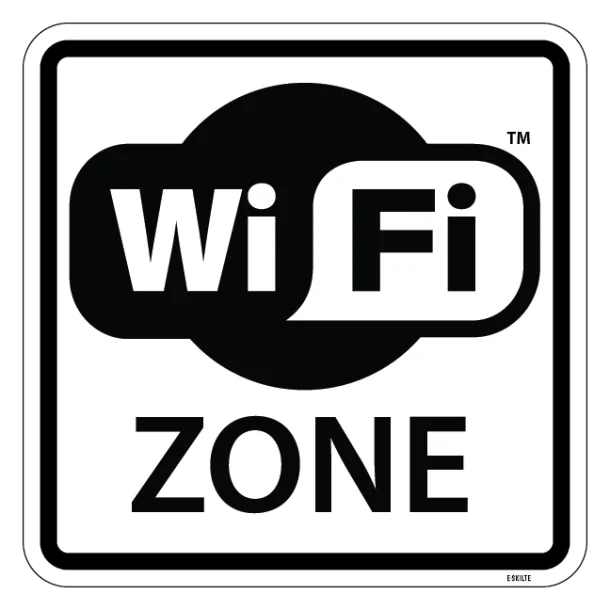 WiFi Zone piktogram skilt