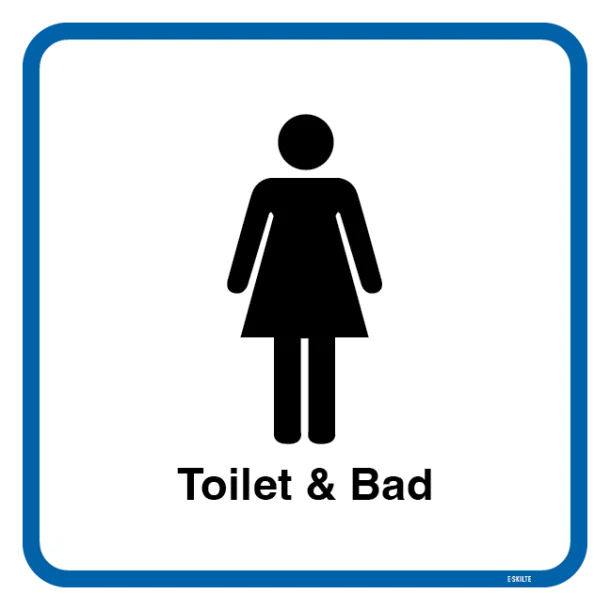 Dame Toilet Piktogram skilt