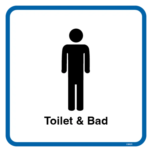 Herrre Toilet Piktogram skilt