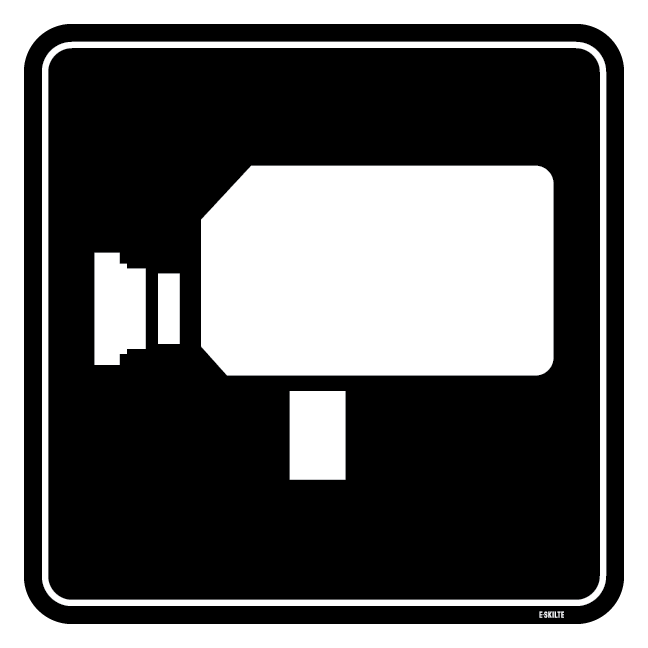 Video overvågning. Piktogram skilt