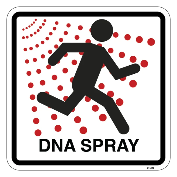 DNA-spray - Piktogram skilt