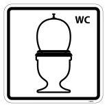 Toilet WC. Piktogram skilt