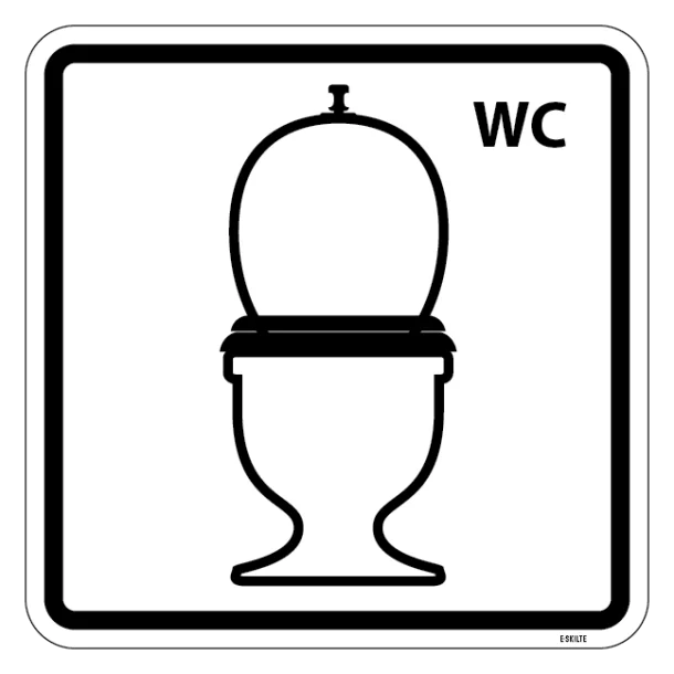 Toilet WC. Piktogram skilt