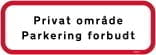 Privat område parkering forbudt