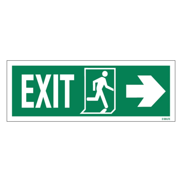 Exit Left-man Run Right-arrow Right Redningsskilte.